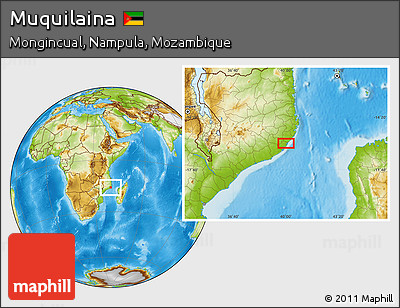 Physical Location Map of Muquilaina