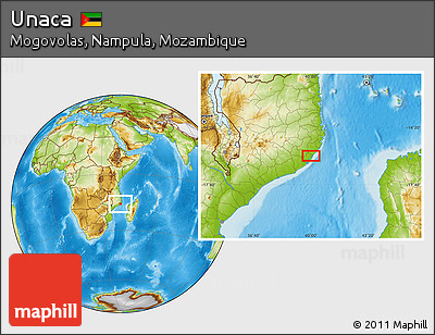 Physical Location Map of Unaca