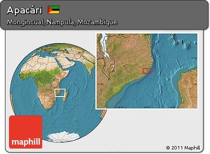 Satellite Location Map of Apacári