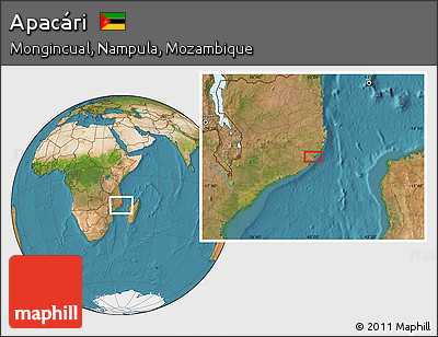 Satellite Location Map of Apacári