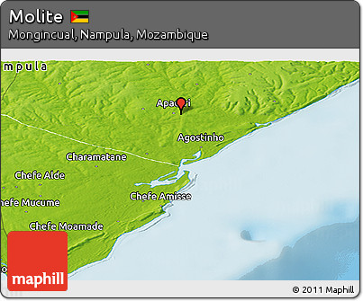 Physical Panoramic Map of Molite