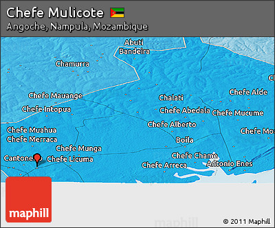 Political Panoramic Map of Chefe Mulicote