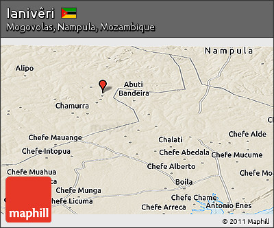 Shaded Relief Panoramic Map of Ianivêri