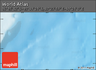 Physical Map of the Area around 15° 58' 32" S, 40° 52' 30" E