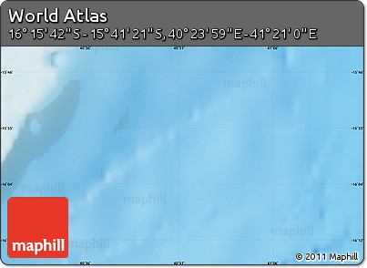 Physical Map of the Area around 15° 58' 32" S, 40° 52' 30" E