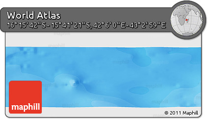 Political Panoramic Map of the Area around 15° 58' 32" S, 42° 34' 30" E