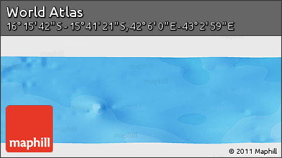 Political Panoramic Map of the Area around 15° 58' 32" S, 42° 34' 30" E