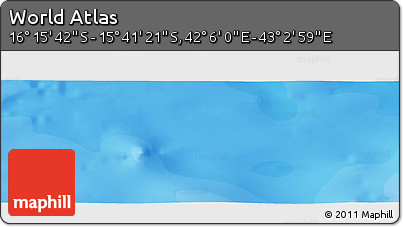 Political Panoramic Map of the Area around 15° 58' 32" S, 42° 34' 30" E