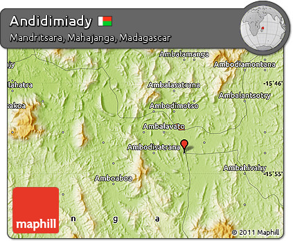 Physical Map of Andidimiady