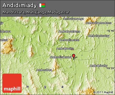 Physical Map of Andidimiady