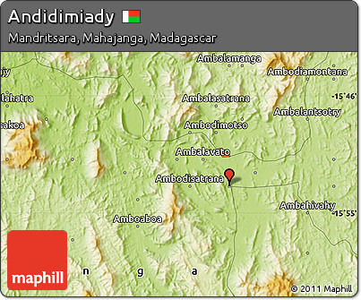 Physical Map of Andidimiady