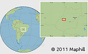 Savanna Style Location Map of the area around 15° 58' 32" S, 50° 55' 29" W