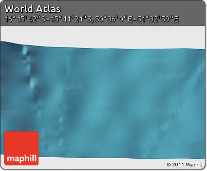 Satellite 3D Map of the Area around 15° 58' 32" S, 51° 4' 30" E