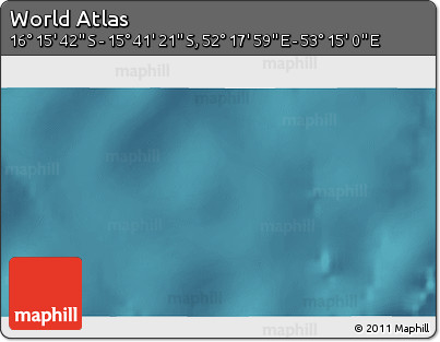 Satellite 3D Map of the Area around 15° 58' 32" S, 52° 46' 29" E