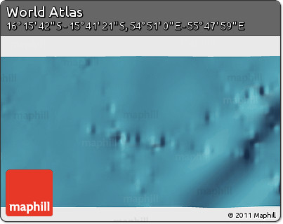 Satellite 3D Map of the Area around 15° 58' 32" S, 55° 19' 30" E
