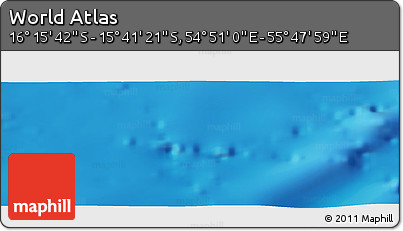 Physical Panoramic Map of the Area around 15° 58' 32" S, 55° 19' 30" E