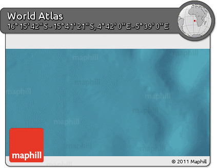 Satellite 3D Map of the Area around 15° 58' 32" S, 5° 10' 30" E