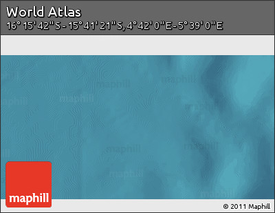 Satellite 3D Map of the Area around 15° 58' 32" S, 5° 10' 30" E