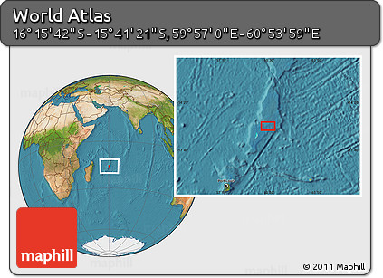 Satellite Location Map of the Area around 15° 58' 32" S, 60° 25' 29" E