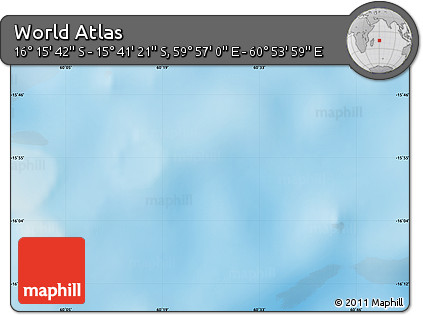 Physical Map of the Area around 15° 58' 32" S, 60° 25' 29" E