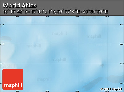 Physical Map of the Area around 15° 58' 32" S, 60° 25' 29" E