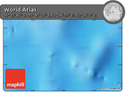 Physical Map of the Area around 15° 58' 32" S, 62° 7' 30" E