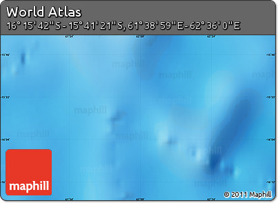 Physical Map of the Area around 15° 58' 32" S, 62° 7' 30" E