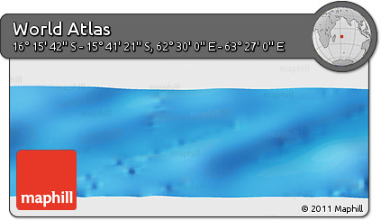 Physical Panoramic Map of the Area around 15° 58' 32" S, 62° 58' 30" E
