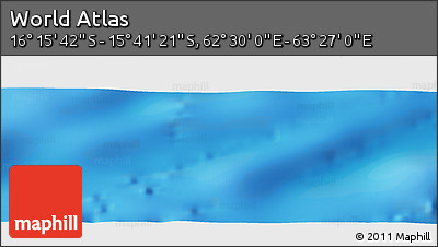 Physical Panoramic Map of the Area around 15° 58' 32" S, 62° 58' 30" E