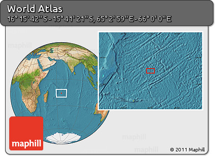 Satellite Location Map of the Area around 15° 58' 32" S, 65° 31' 30" E