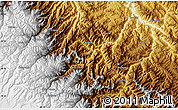 Physical Map of the area around 15° 58' 32" S, 67° 55' 30" W