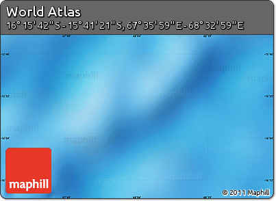 Physical Map of the Area around 15° 58' 32" S, 68° 4' 29" E