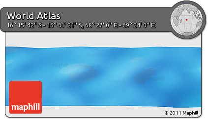 Physical Panoramic Map of the Area around 15° 58' 32" S, 68° 55' 30" E