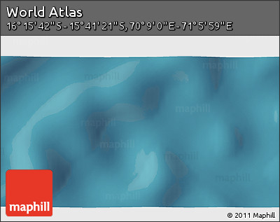Satellite 3D Map of the Area around 15° 58' 32" S, 70° 37' 30" E