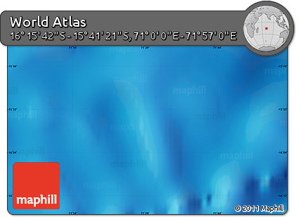 Physical Map of the Area around 15° 58' 32" S, 71° 28' 29" E