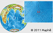Physical Location Map of the area around 15° 58' 32" S, 72° 19' 29" E