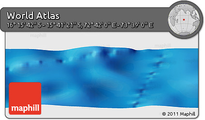 Physical Panoramic Map of the Area around 15° 58' 32" S, 73° 10' 30" E