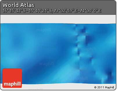Physical 3D Map of the Area around 15° 58' 32" S, 74° 1' 30" E
