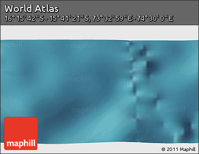 Satellite 3D Map of the Area around 15° 58' 32" S, 74° 1' 30" E
