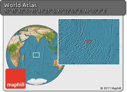 Satellite Location Map of the Area around 15° 58' 32" S, 74° 1' 30" E