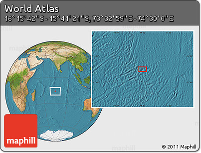 Satellite Location Map of the Area around 15° 58' 32" S, 74° 1' 30" E