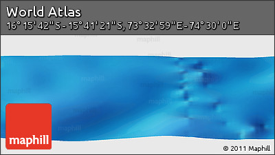 Physical Panoramic Map of the Area around 15° 58' 32" S, 74° 1' 30" E