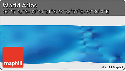Physical Panoramic Map of the Area around 15° 58' 32" S, 74° 1' 30" E