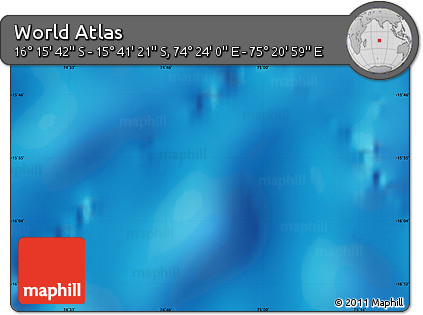 Physical Map of the Area around 15° 58' 32" S, 74° 52' 30" E