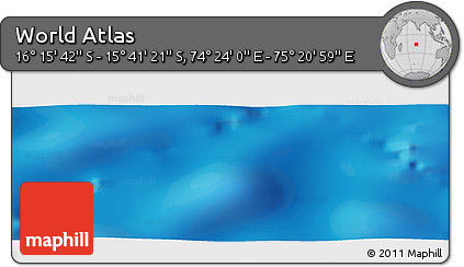 Physical Panoramic Map of the Area around 15° 58' 32" S, 74° 52' 30" E