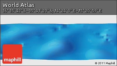 Physical Panoramic Map of the Area around 15° 58' 32" S, 74° 52' 30" E