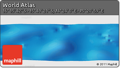 Physical Panoramic Map of the Area around 15° 58' 32" S, 74° 52' 30" E