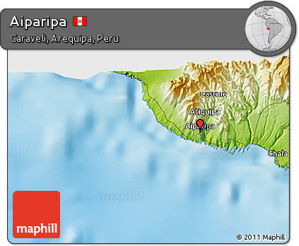 Physical 3D Map of Aiparipa