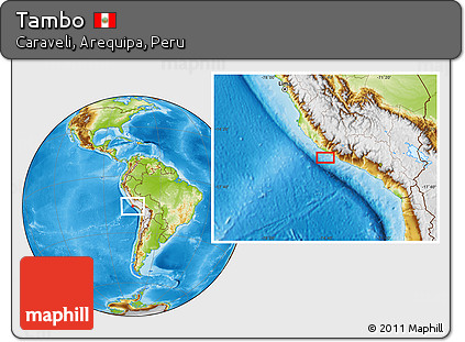 Physical Location Map of Tambo