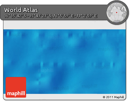 Shaded Relief 3D Map of the Area around 15° 58' 32" S, 76° 34' 29" E